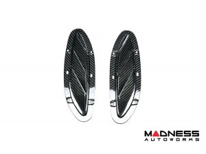 Alfa Romeo Giulia Hood Vent Trim Kit - Carbon Fiber - Quadrifoglio Alfa Romeo Giulia Hood Vent Trim Kit - Carbon Fiber - Quadrifoglio